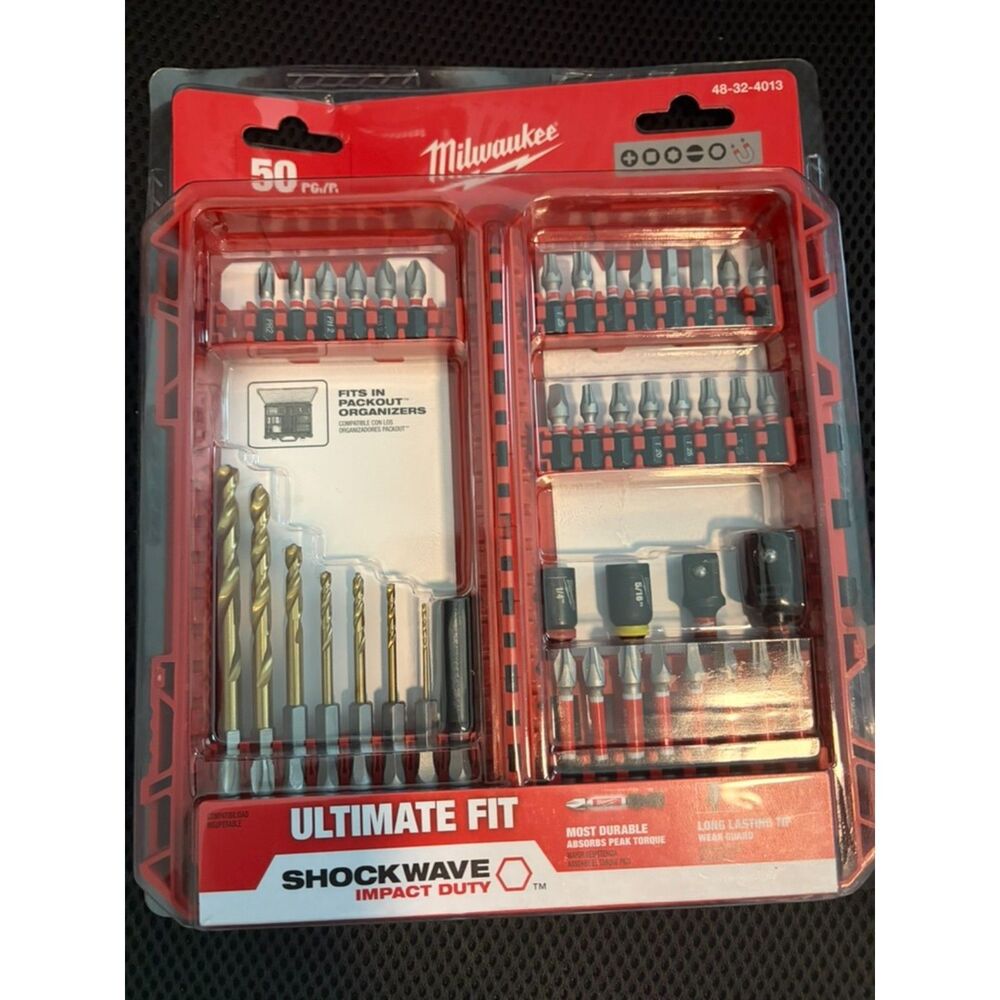 Milwaukee 48-32-4013. 50pc shockwave impact duty drill & Drive bit set